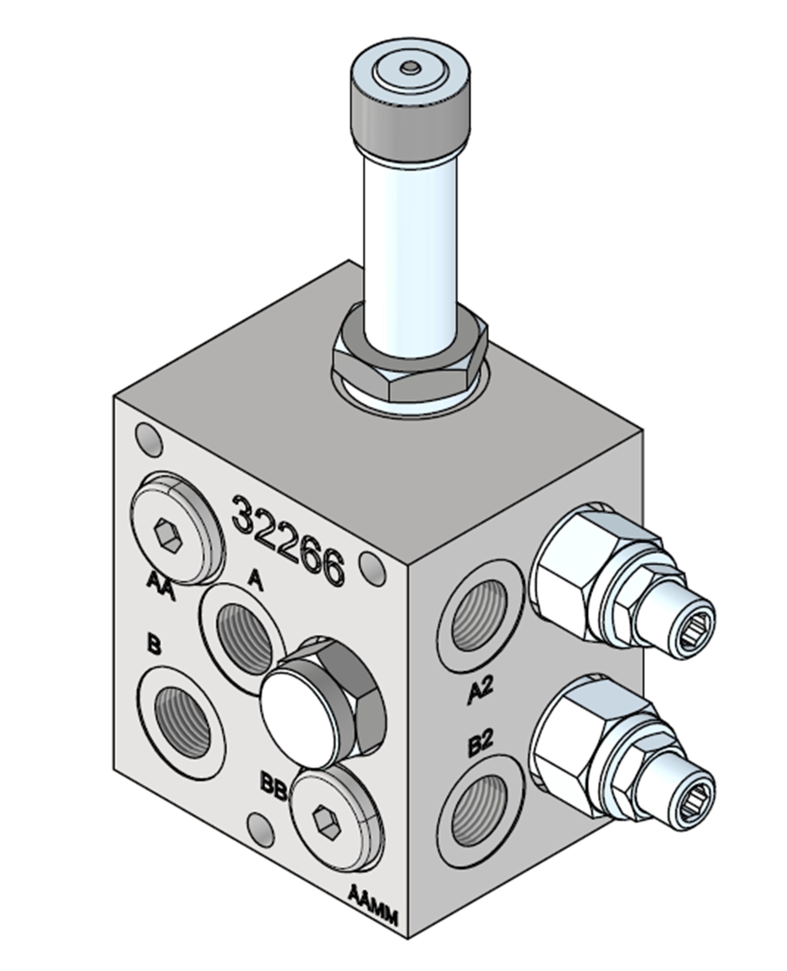Ventilblock klaffskopa