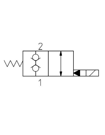 2-vägsventiler Dubbeltätad N/C