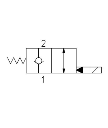 2-vägsventiler Fritt returflöde N/C